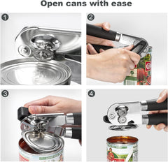 Can Opener Manual, UHIYEE Tin Opener Can Openers That Work with Anti-Slip Grips Ultra Large Knob, Can Opener Heavy Duty Tin Openers for Elderly for...